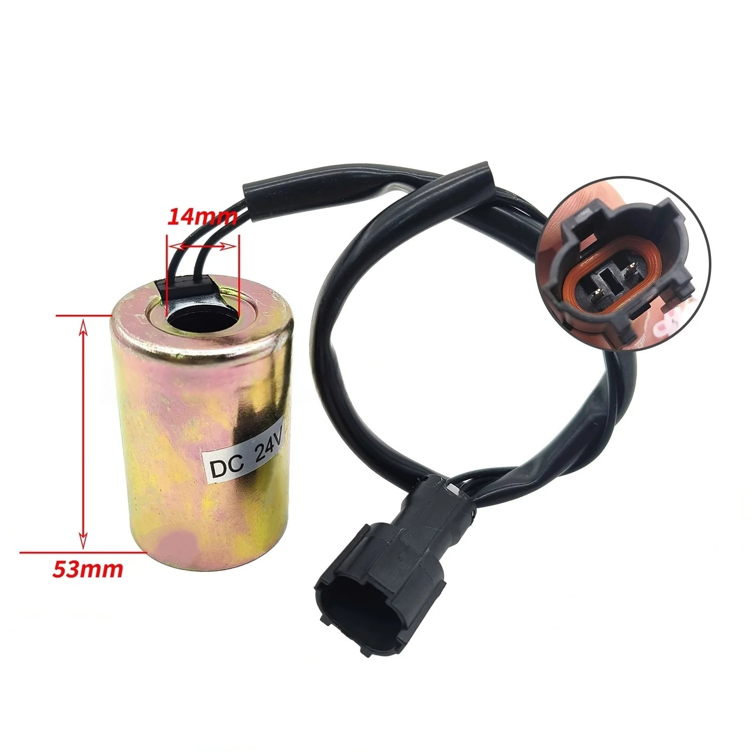 Suitable for Sumitomo SH200A1 A2 Excavator Hydraulic Valve Pilot Solenoid Valve Coil
