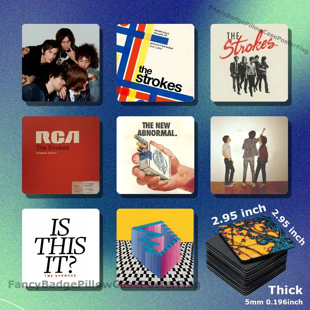 The S-Strokes The New Abnormal Magnetic Square Refrigerator Sticker Creative DIY Acrylic Fridge Magnets Souvenir Gift