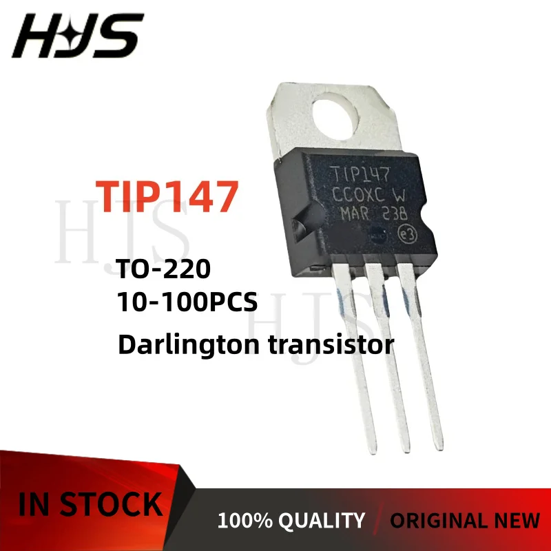10-20-50-100PCS TIP147 TIP 147 TO-220 PNP Darlington transistor power tube New In Stock