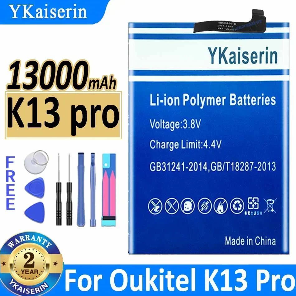 

13000mAh Mobile Phone Battery for Oukitel K13 Pro, K13Pro, Extended Battery Life