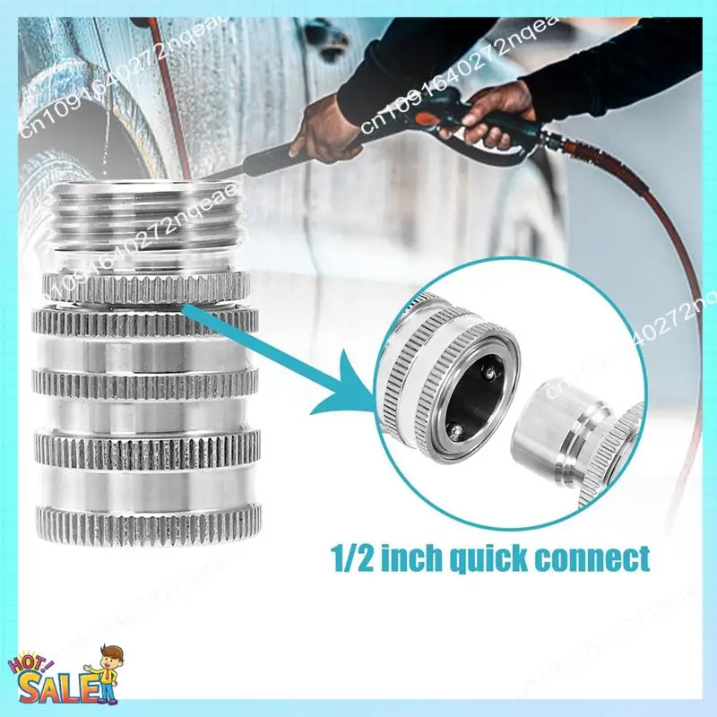 N08R Pressure Washer Adapter Set M22 To 3/8 Inch Quick Disconnect Kit Stainless Steel  9-Pack