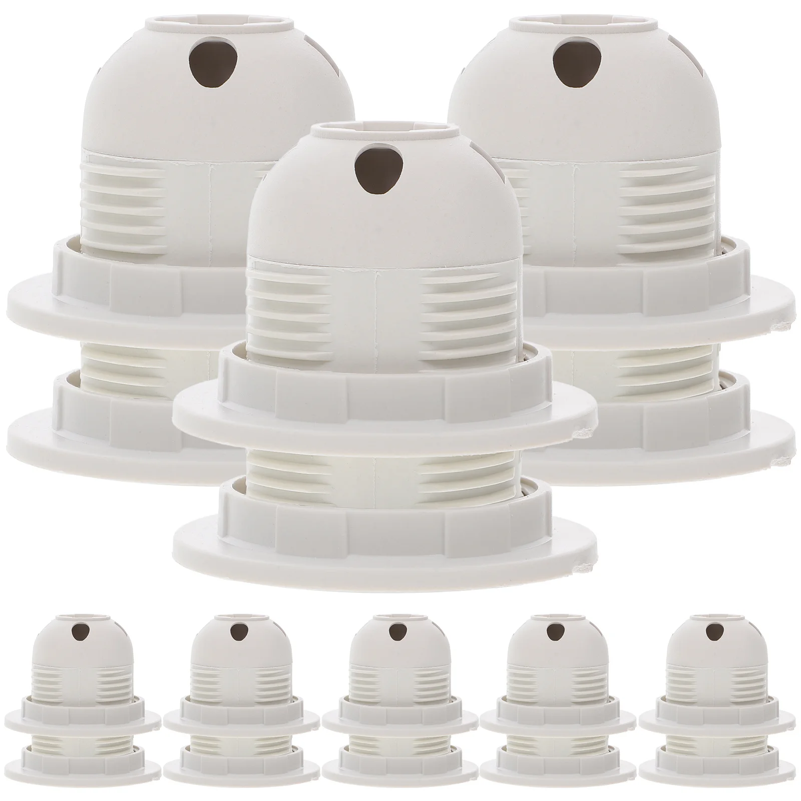 

10 шт. патронов E27 с полной резьбой, тип «карта», для ламп, легкая замена, прочные, для различных помещений, дома, офиса, кабинета, для освещения