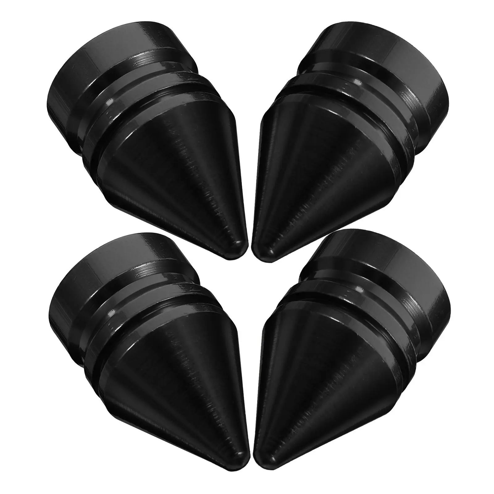 

4Pcs Aluminum Alloy Tire Air Caps Bright Color Cone Design Universal for Car Motorcycle Truck Valve Stem Covers Car Accessories
