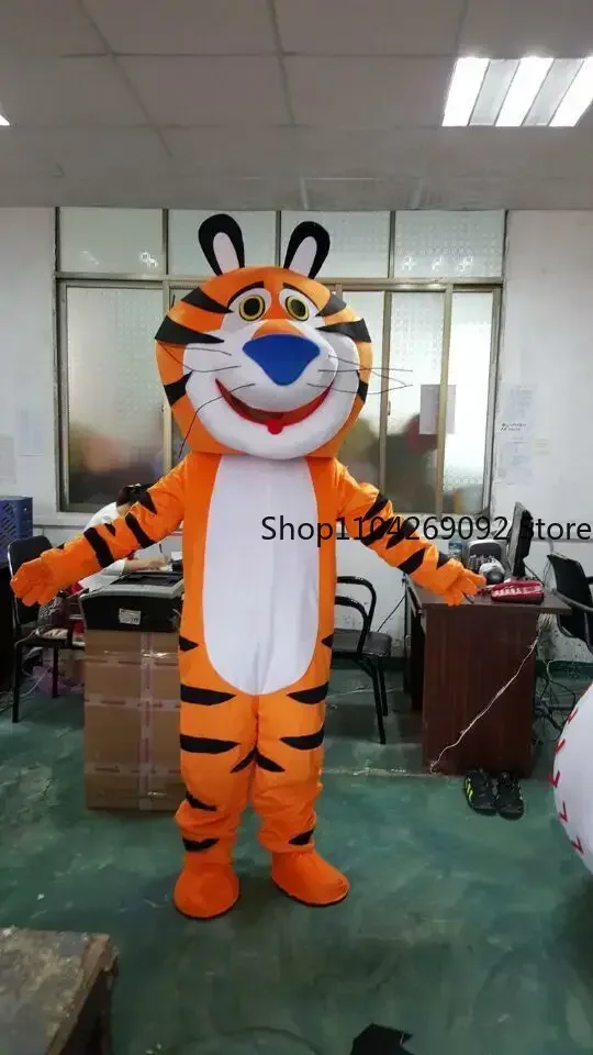 

The Tiger Mascot Costume Yellow King Tiger many clothes Bear Mascot Costume Animal Cartoon Fancy Dress Adult Size Drop Shipping
