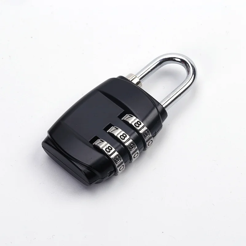 3 Digits Portable Mini Lock Padlock Safe Combination Code Lock Padlock for Luggage Zipper Backpack Travel Luggage Anti-theft