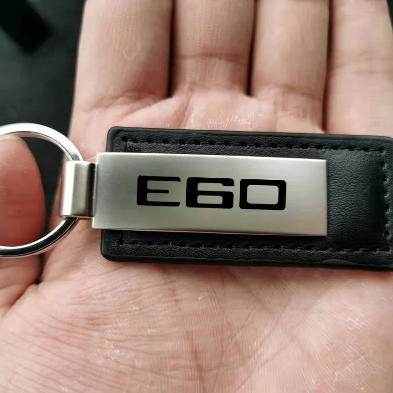 جديد المعادن الجلود سيارة المفاتيح مفتاح سلسلة حلقية ل BMW E28 E30 E34 E36 E39 E46 E52 E53 E60 E61 E62 E70 E71 E83 E84 E90 E91 E92 #2