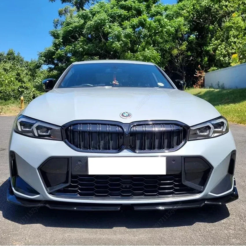 For BMW 3 Series G20 G21 M-Sport 320i 325i 330i 320d M340i LCI 2022-2024+ Car Front Bumper Splitter Lip Spoiler Guard Body Kits