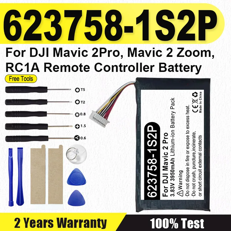 XDOU 3.83V 3950mAh Remote Controller Battery 623758-1S2P For DJI Mavic 2Pro Mavic 2 Pro Mavic2Pro Remote Control +Toos