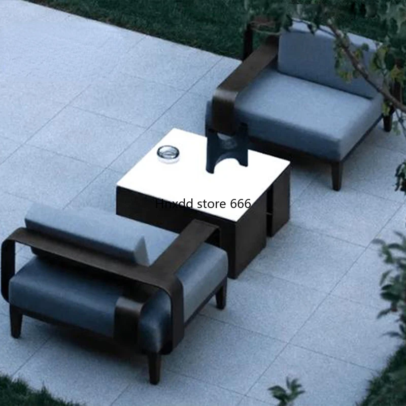 Outdoor leisure sofa stainless steel courtyard