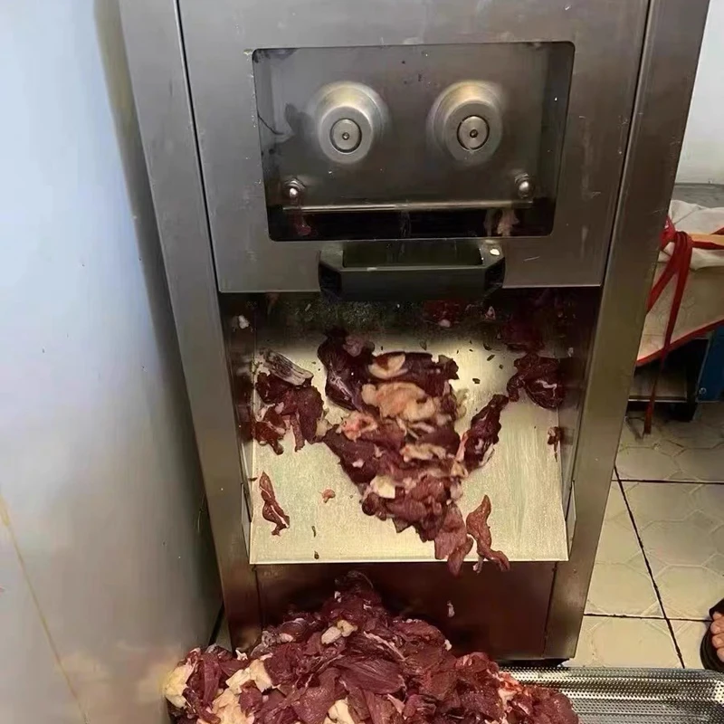 

Электрическая мясорезка из нержавеющей стали, 400 кг/ч, 110В/220В, 2.5-21 мм, коммерческая машина для нарезки мяса