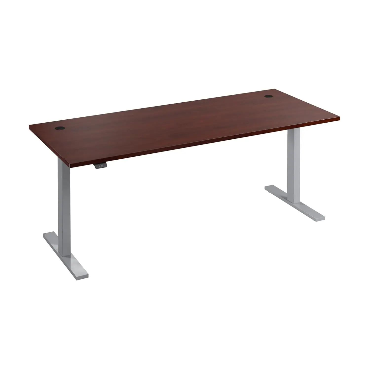 

72-inch Electric Height Adjustable Desk Sit-Stand Home Office Cherry Gray Base, Customized