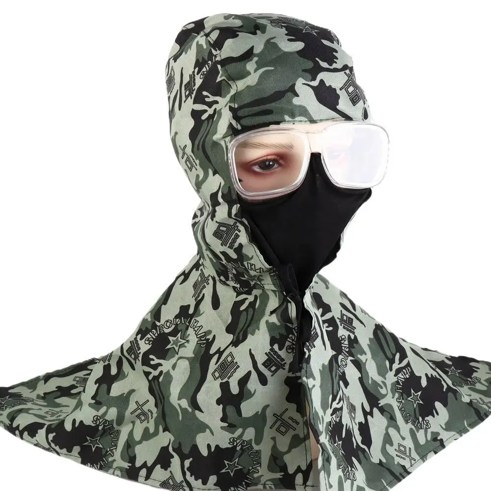 Washable Full Protective Welding Hood Flame-Retardant Protective Breathable Welding Neck Cover Skin Protection Reusable