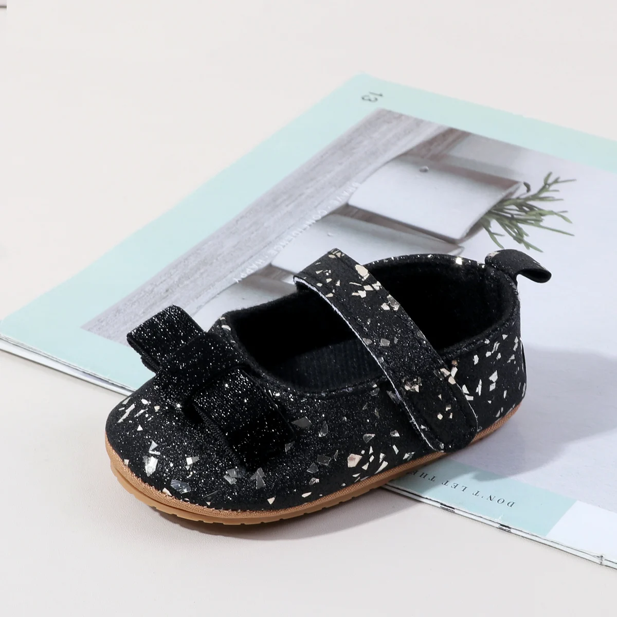 Spring And Autumn 0-1Y Infant Princess Shoes Breathable Soft Sole Non-slip Comfortable Baby Learning Walking Shoes