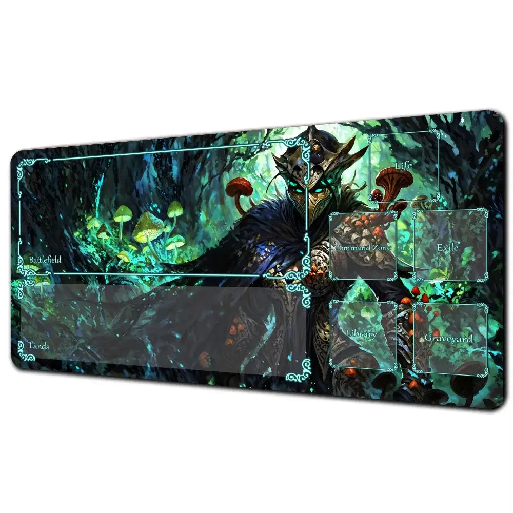 Game-specific Magic Playmat Card Gaming Mat with zone Fantasy Samurai theme mtgtgathering gaming mats Commander Battle playmat