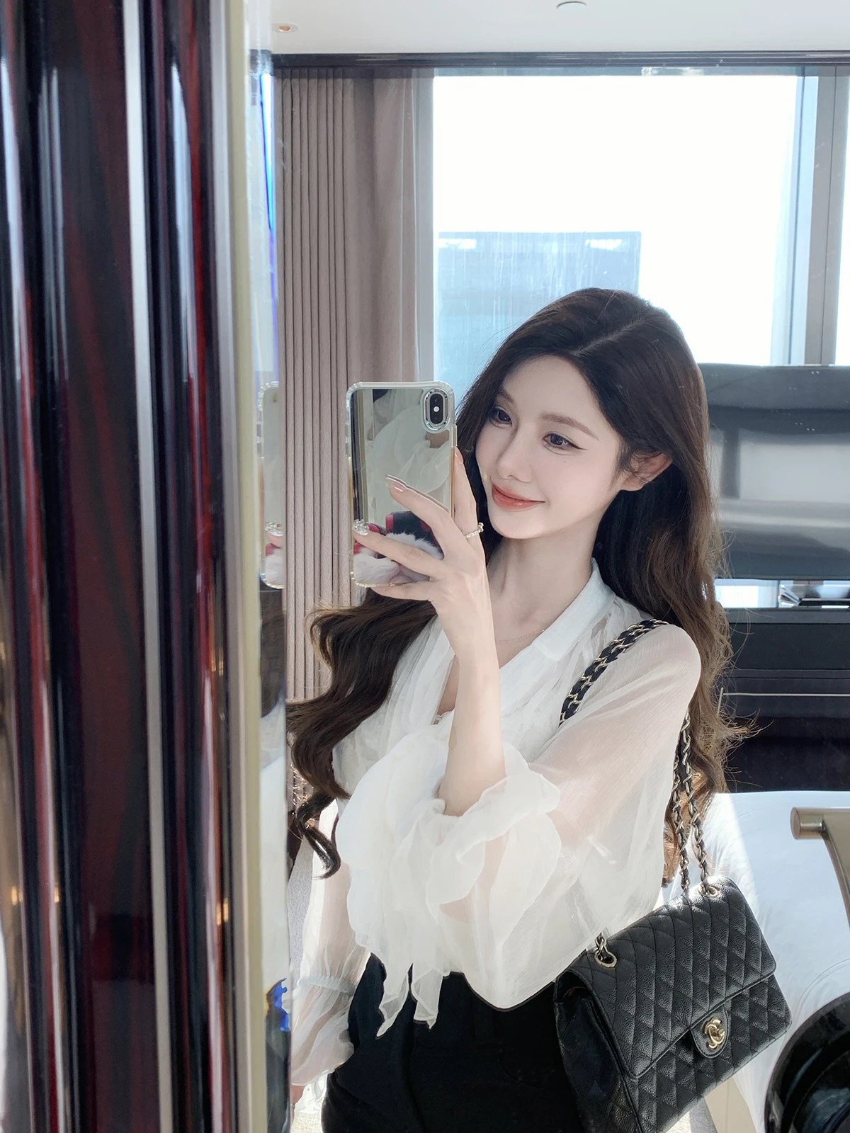 

Sexy White irt Women's Inner Wear Two-Piece Set JustQin【Suā】2025 New Autumn Faion Ele Sle Lace Snowflake Design