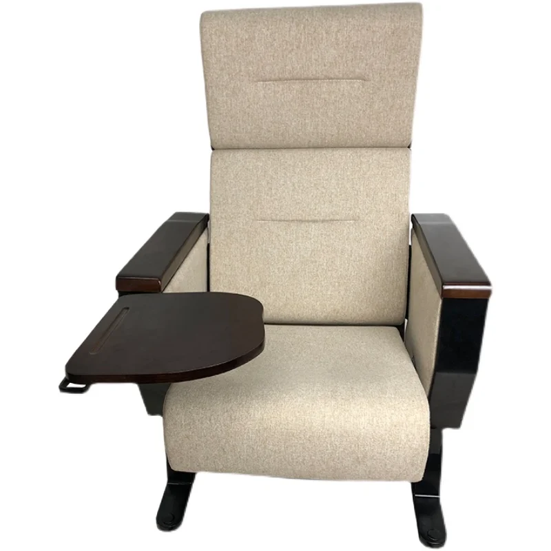 

Auditorium chair custom venue hidden large writing board aluminum alloy foot conference chair