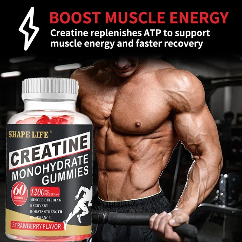 

1 bottle of one water creatine gummies to enhance immunity relieve fatigue and promote muscle recovery