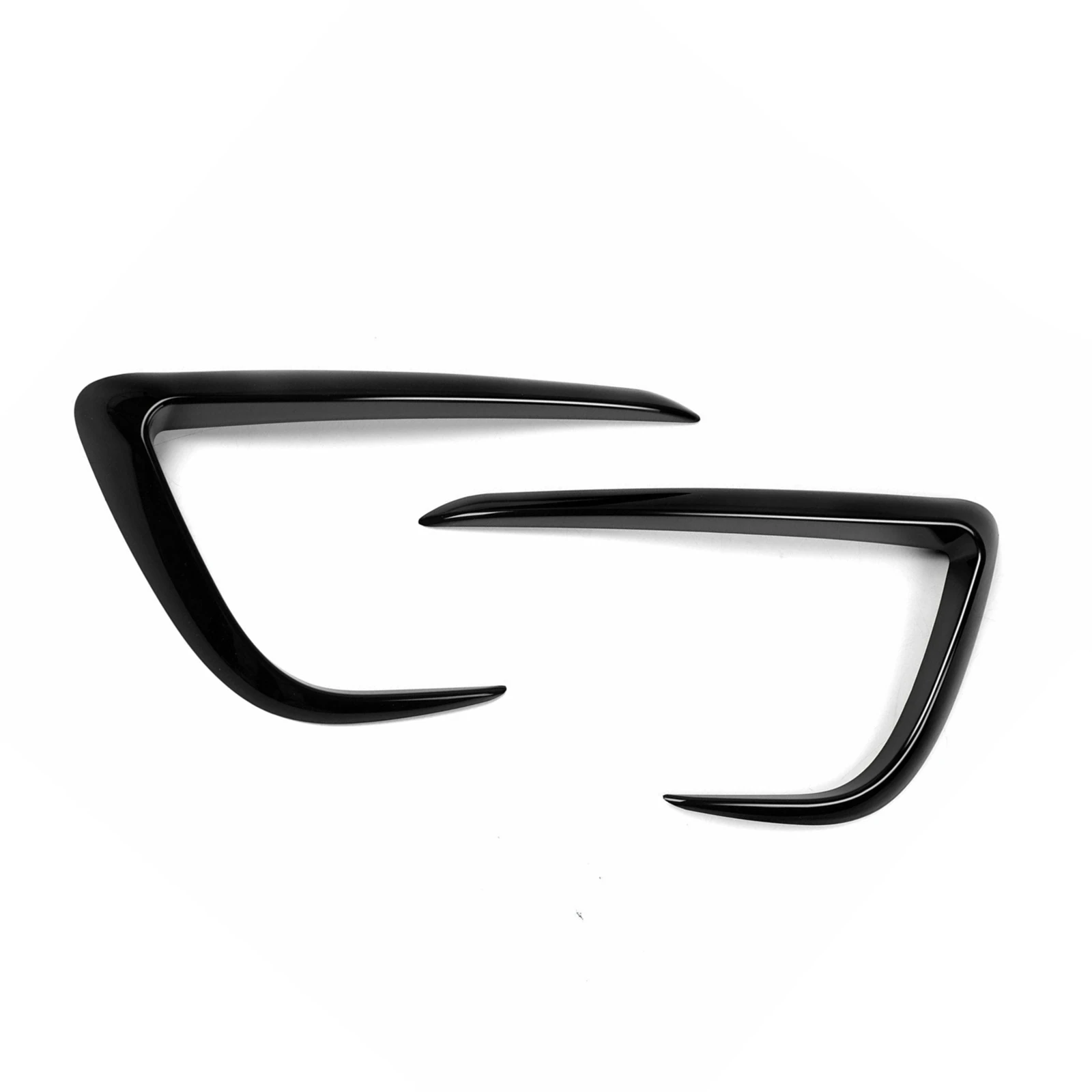 Front Bumper Side Air Vent Trim Fog Light Spoiler Splitter Canard For Tesla Model Y 2020-2024