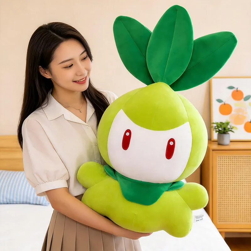 80CM Big Size Pokemon Plush Doll Petilil Lilligant Plushies Kawaii Anime Stuffed Peluche Cute Room Ornament Birthday Toy Gifts