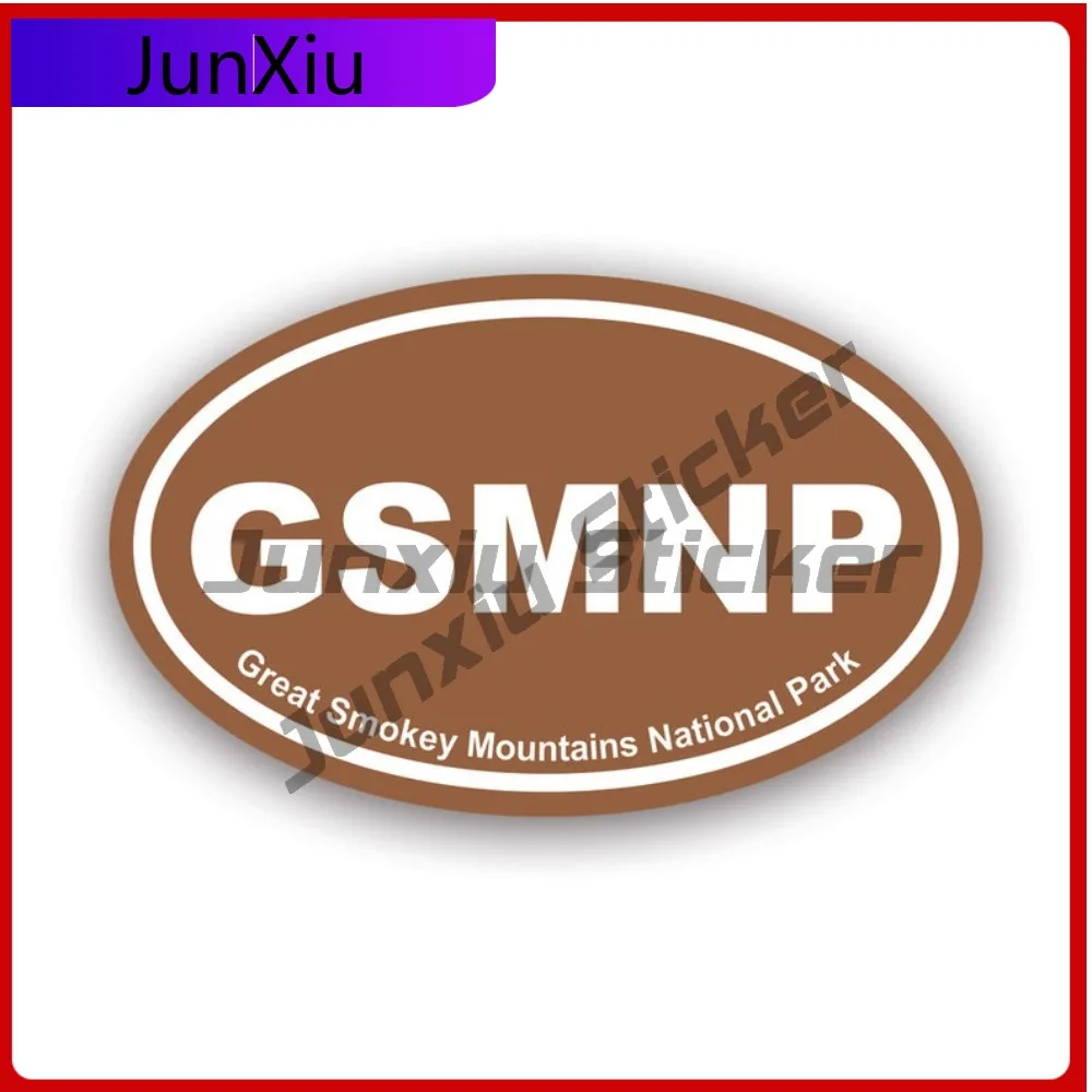 

Great Smokey Mountains National Park Brown Oval Sticker Creative Decals Uv Protected Euro Nps Gsmnp Clingmans Appalachian Trail