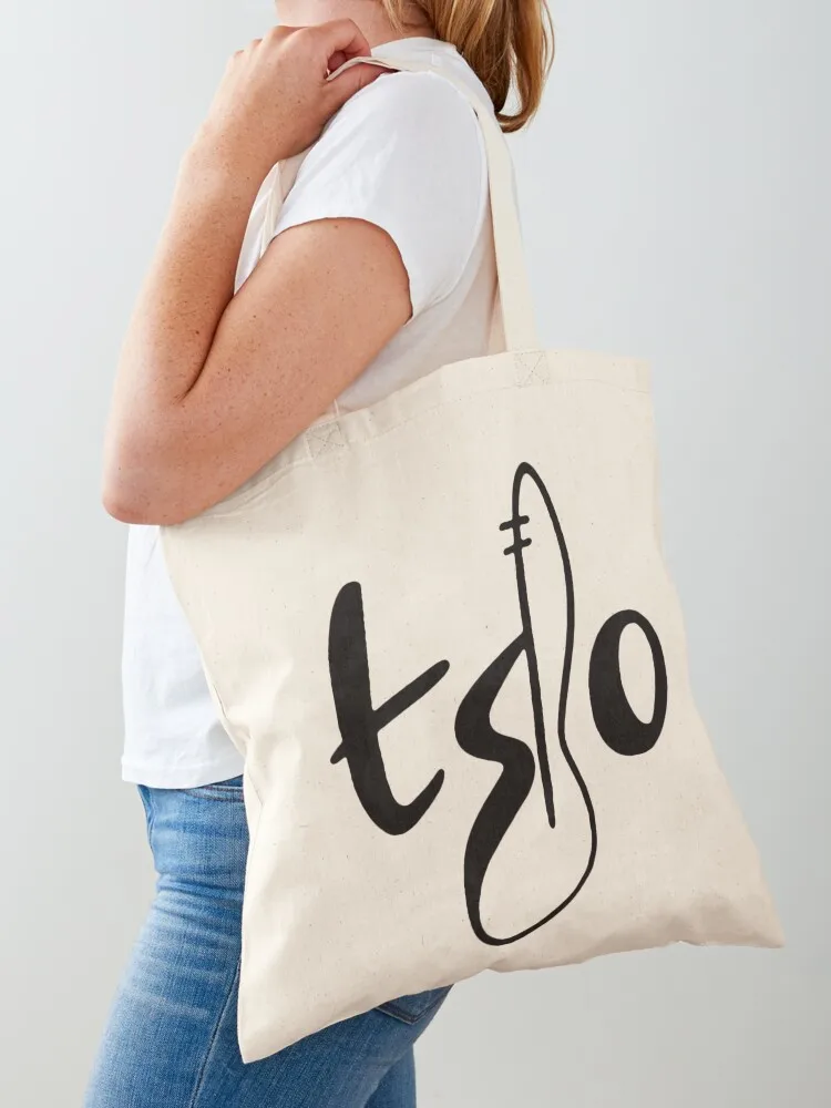 

TSO logo black Tote Bag Canvas bag for women shopping bag logo sac pour femme Portable shopping