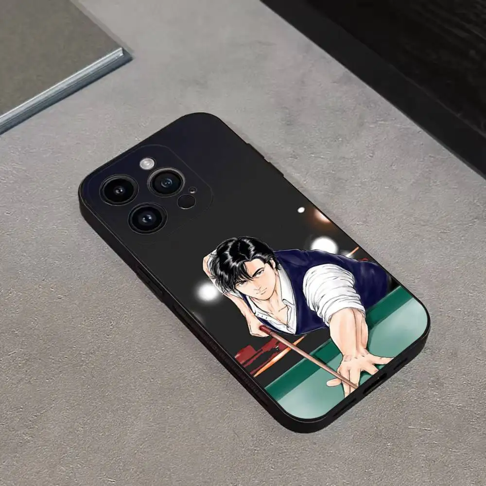 City Hunter Comic Phone Case For iPhone 16,15,14,13,12,11 Plus,Pro Max,XS,X,XR,SE,Mini,8,7,Soft Silicone Black Cover