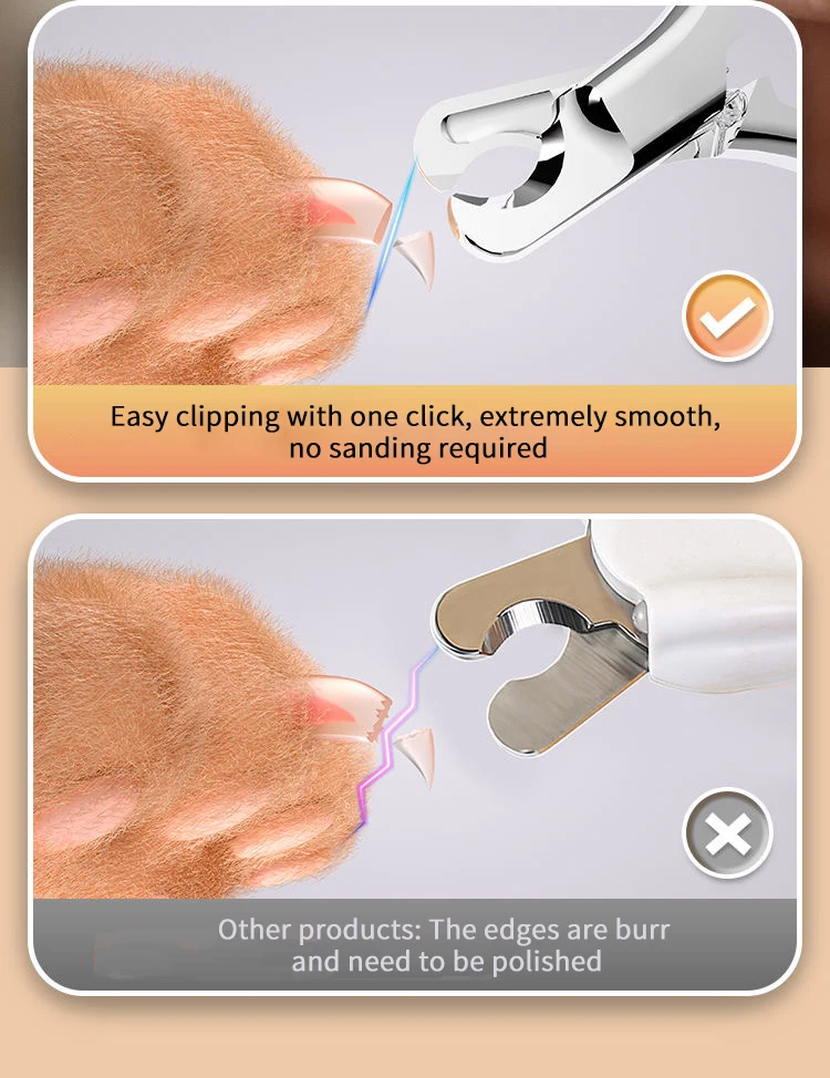 Einteiliger Nagelknipser aus Ganzstahl für Haustiere, Nagelknipser für Katzen, Nagelknipser für kleine Hunde, Edelstahl für Nagelknipser – Detail 9