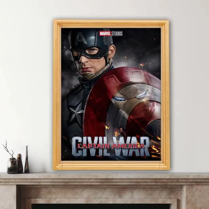 DIY Diamond Art Painting Kits CAPTAIN AMERICA CIVIL WAR Embroidery Jewelry Mosaic Cross Stitch Home Decor Children's Gift Crafts