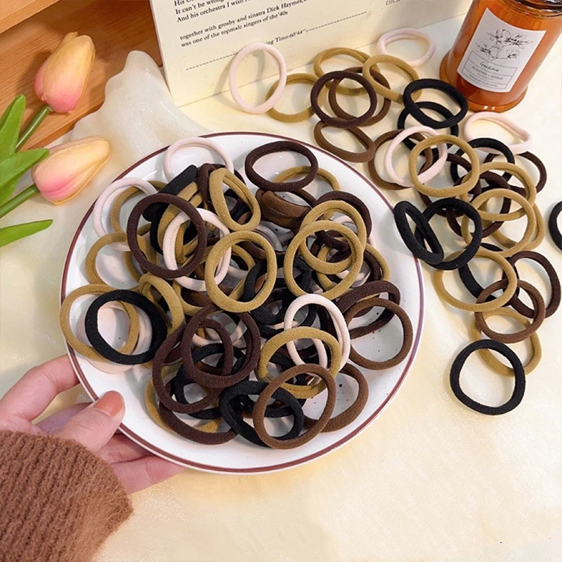 Four Seasons Damen-Stirnband, hochelastisch, schlicht und modisch, Nylon-Loop-Zugang, weiches und nicht schädliches Stirnband und Schachtelhalm-Haarseil