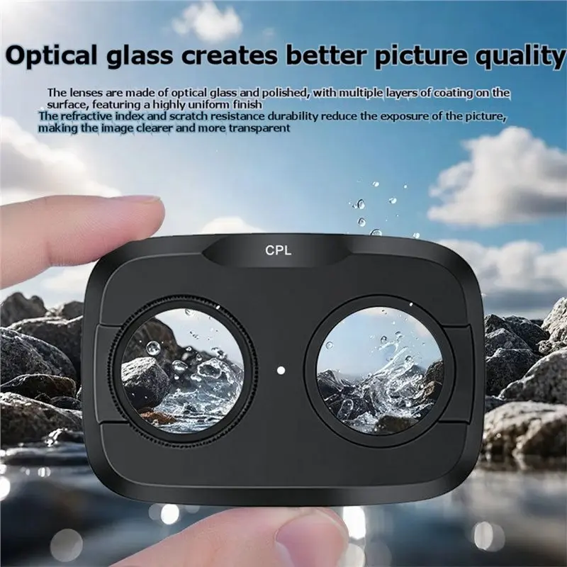LXYB18B For Pocket 4Pro Protection Lens UV CPL 1/4 Black ND Filter