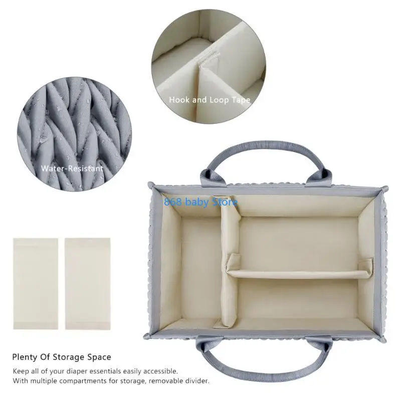 29EE وظيفية حامل مناديل مبللة للأطفال صندوق تخزين حفاضات المحمولة السفر الحفاض سلة تنظيمية للأدوات للاستخدام المنزلي والسفر