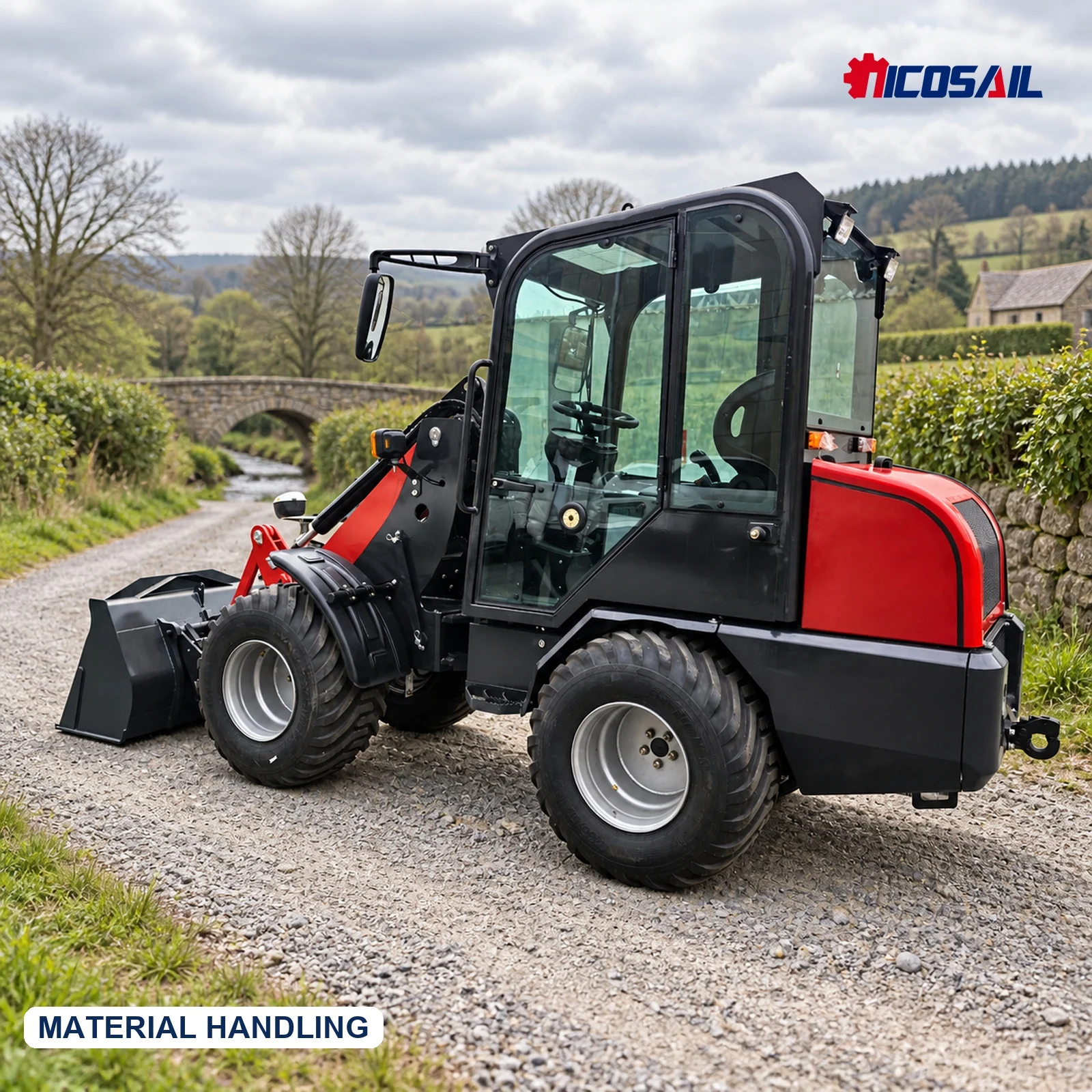 OEM Custom Telescopic Wheel Loader CE EPA Euro 5 Compact Hydraulic Loader for Construction and Material Handling