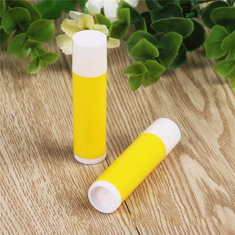 200PCS/LOT 5ML Empty Lipstick Tube,White+yellow cap Makeup Lip Gloss Container,Sample Cosmetic Lip Balm Sub-bottling HZ17