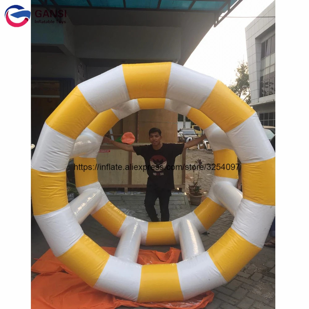 Summer water toys floating water roller inflatable water wheel games for adults