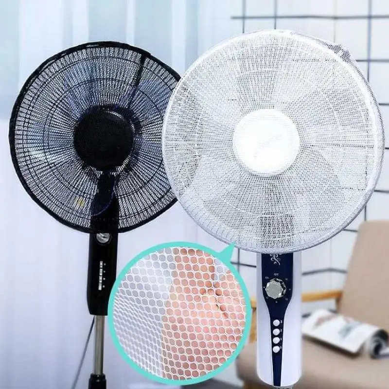 Mesh Fan Cover With Drawstring Fan Dust Cover Safety For Baby Finger Protector Kids Finger Guards Nylon Mesh Nets Summer Home