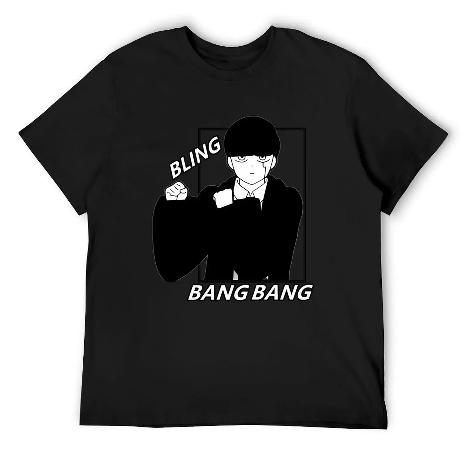 mashle series BLING BANG BANG T-Shirt graphics blanks anime stuff plus size clothes men graphic t shirts