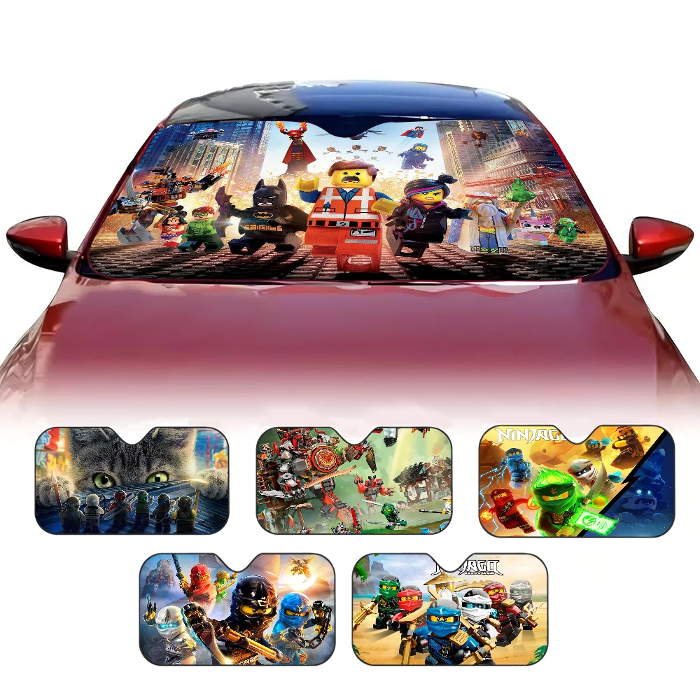 

Cartooon N-Ninjagos Game Kai 1-Pack Car Side Window Sunshade Heat Insulation Static Absorption Barrier Driver Shade Interior