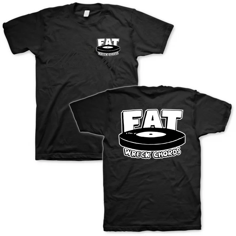 2026 Fat Wreck Chords Graphic Cotton T-shirts Hip Hop Band Music Print Tee Men Women Retro Comfortable Loose Streetwear Ins Y2k