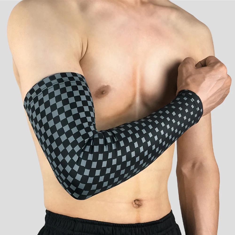 1Pcs Breathable Compression UV Protection Cooling Arm Sleeve for Cycling,Running,Golf,Driving,Basketball,Football,Outdoor