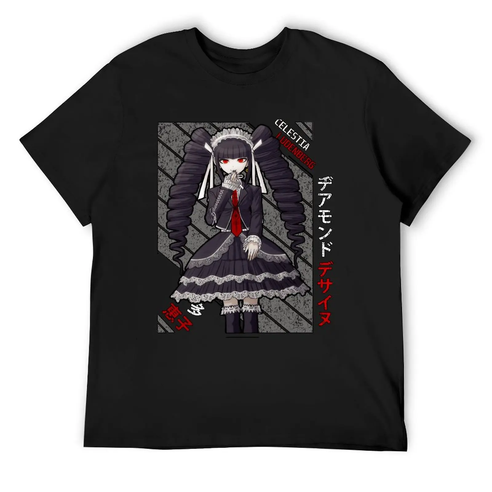 

Celestia Ludenberg - DanganRonpa T-Shirt new edition Anime t-shirt sweat men workout shirt