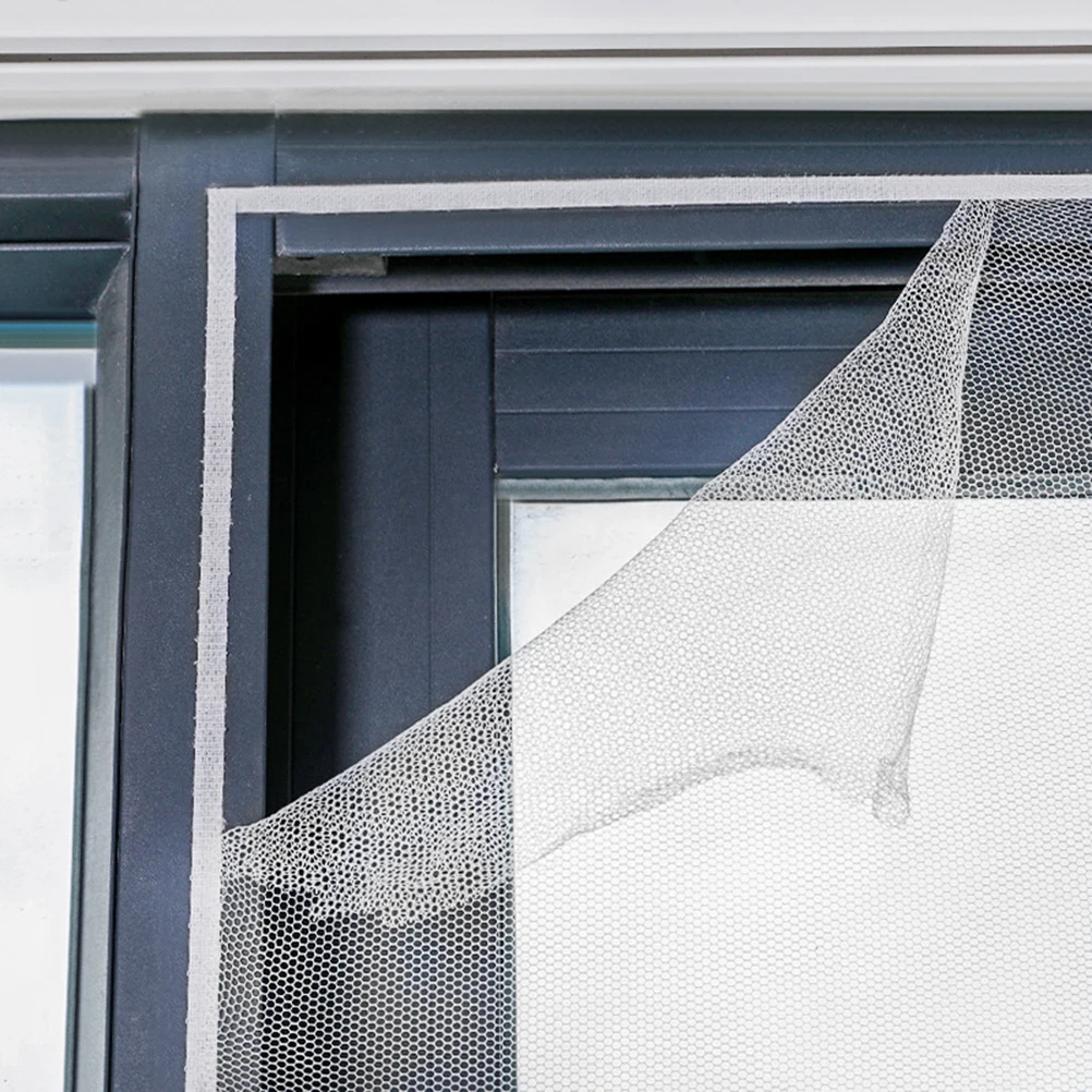 

Anti-Mosquito Car Window Shade White Screen Mesh Screening Easy Installation DIY