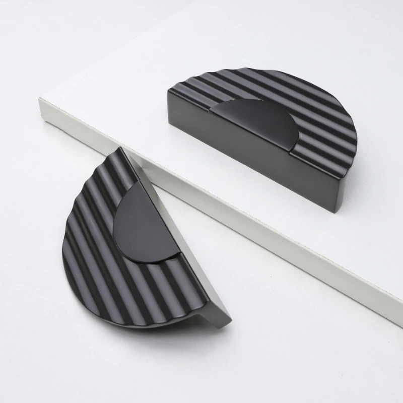 Creative Kitchen Cabinet Door Handle Semicircle Cabinet Door Pull Handle Kitchen Wardrobe Pulls Modern Simple Furniture Hardware