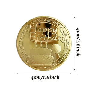 Commemorative medal for the celebration of the festival, Lucky Coin, happy birthday celebration 8 Main Sales Medal - №7