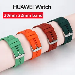 Bracelet sport en silicone pour montre Huawei, ceinture, bracelet, Samsung Galaxy Watch 4, 5 Pro, GT2, GT3, GT2, GT3, 42mm, 46mm, 22mm, 20mm