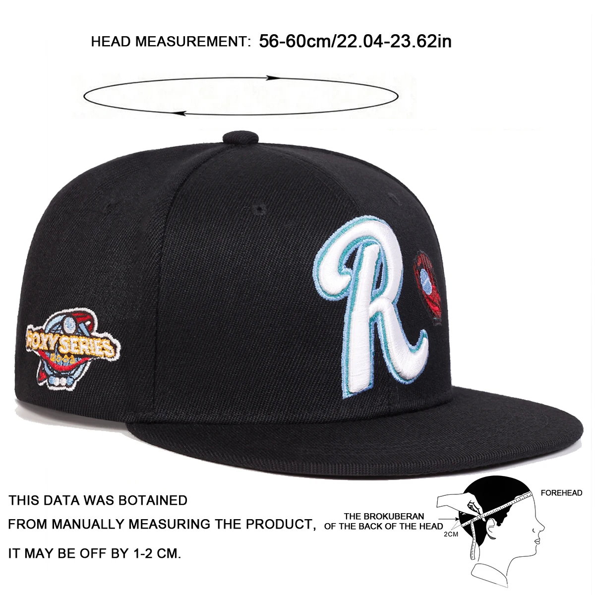 Unisex R Letter Embroidery Hip-hop Hats Spring Autumn Outdoor Adjustable Casual Baseball Caps Sunscreen Hat
