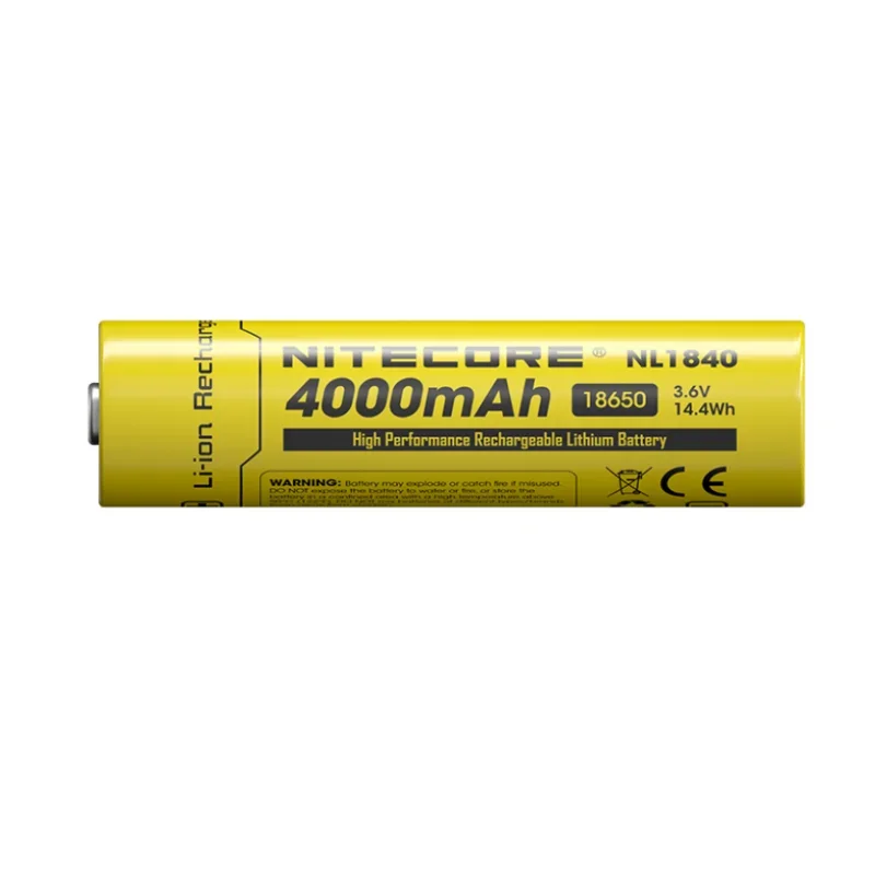 Nitecore NL1840 batteria ricaricabile 18650 3.6V li-ion 4000mAh uscita 10A