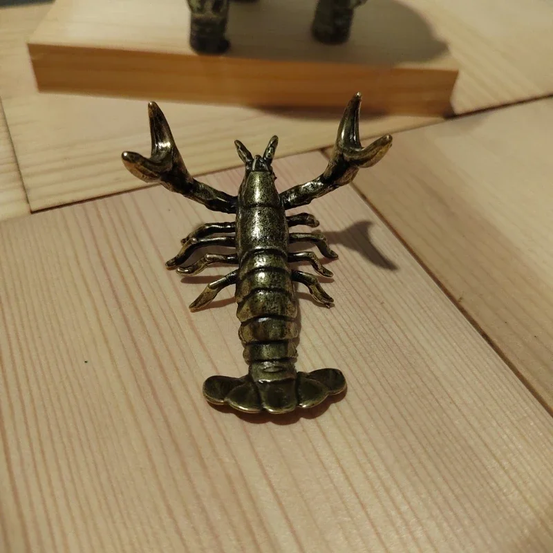 Piccola fata/meturi in ottone massiccio ornamento creativo retrò in rame puro supporto per penna studio mobili da scrivania decorazione in miniatura artigianato