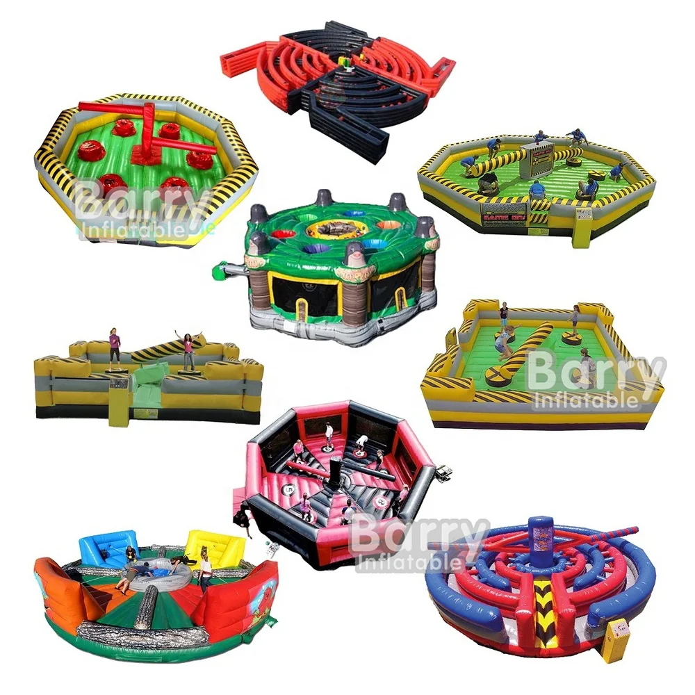 لعبة فريق الرياضة الرجل الأخير لعبة Meltdown الدائمة آلة مسح قابلة للنفخ دورة مسح للبيع لعبة Meltdown القابلة للنفخ #6