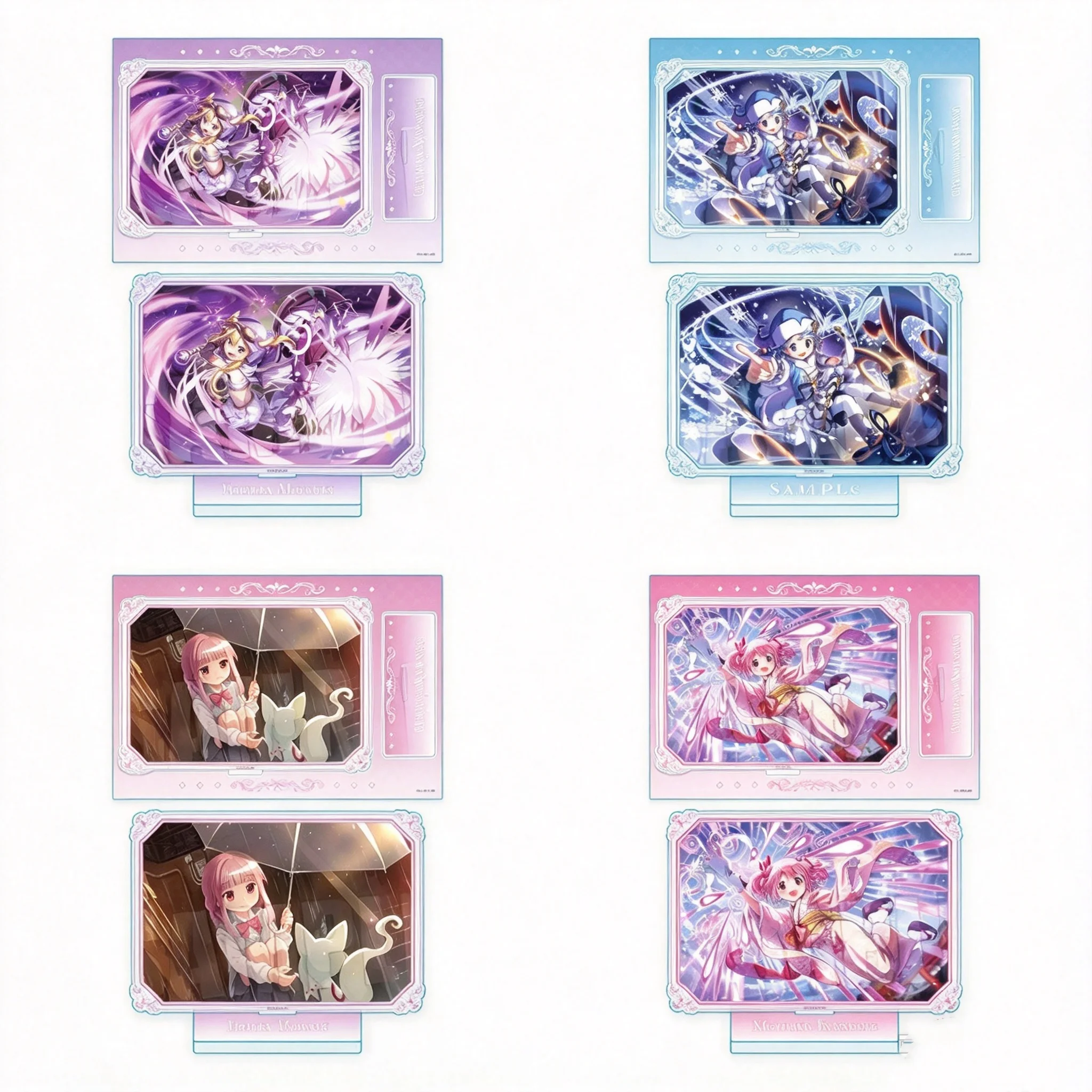 Anime Puella Magi Madoka Magica Madoka Kaname Homura Akemi Acrylic Stand Model Plate Keychains Desk Decor