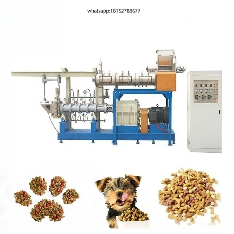 Meat and Dog Food  Making Extruder Machine Production Line Pet Cat Food Processing Extrusion Line